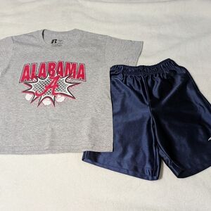 Russell Athletic Gray Crewneck T‑Shirt